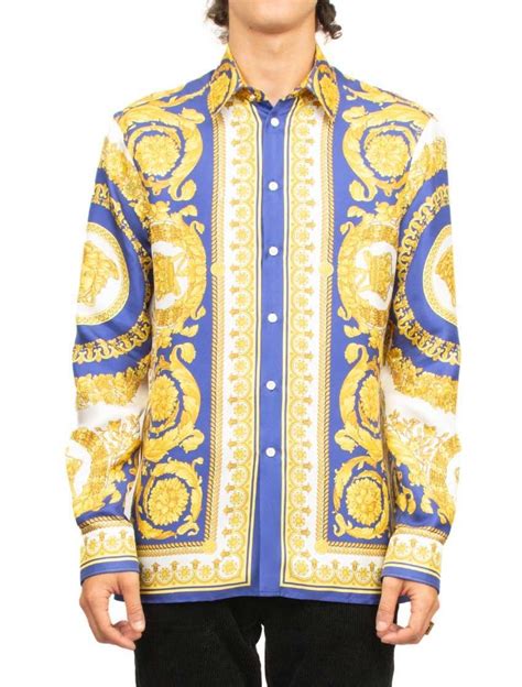 versace replica silk shirts